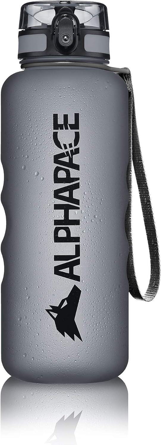 ALPHAPACE Trinkflasche 350ml/500ml/650ml/1.000ml/1.500ml, auslaufsichere Wasserflasche, BPA-freie Fl