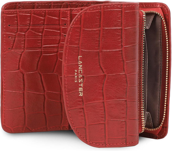 Lancaster Exotic Croco Geldbörse rot