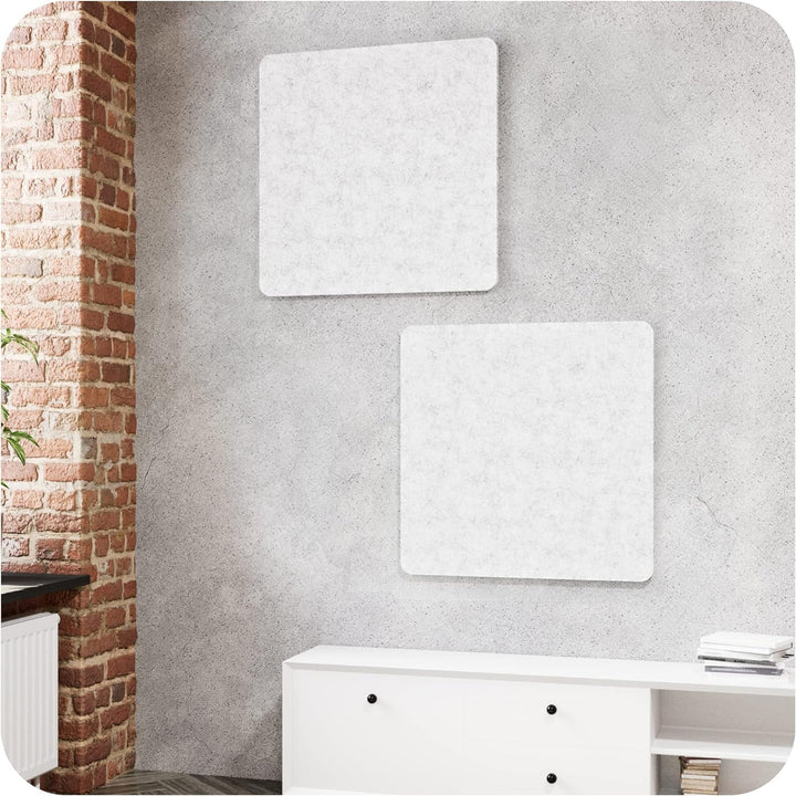 vilz 2X quadratisches Akustikelement für Wand & Decke 55x55x1.8 cm - Schallabsorber modular erweiter