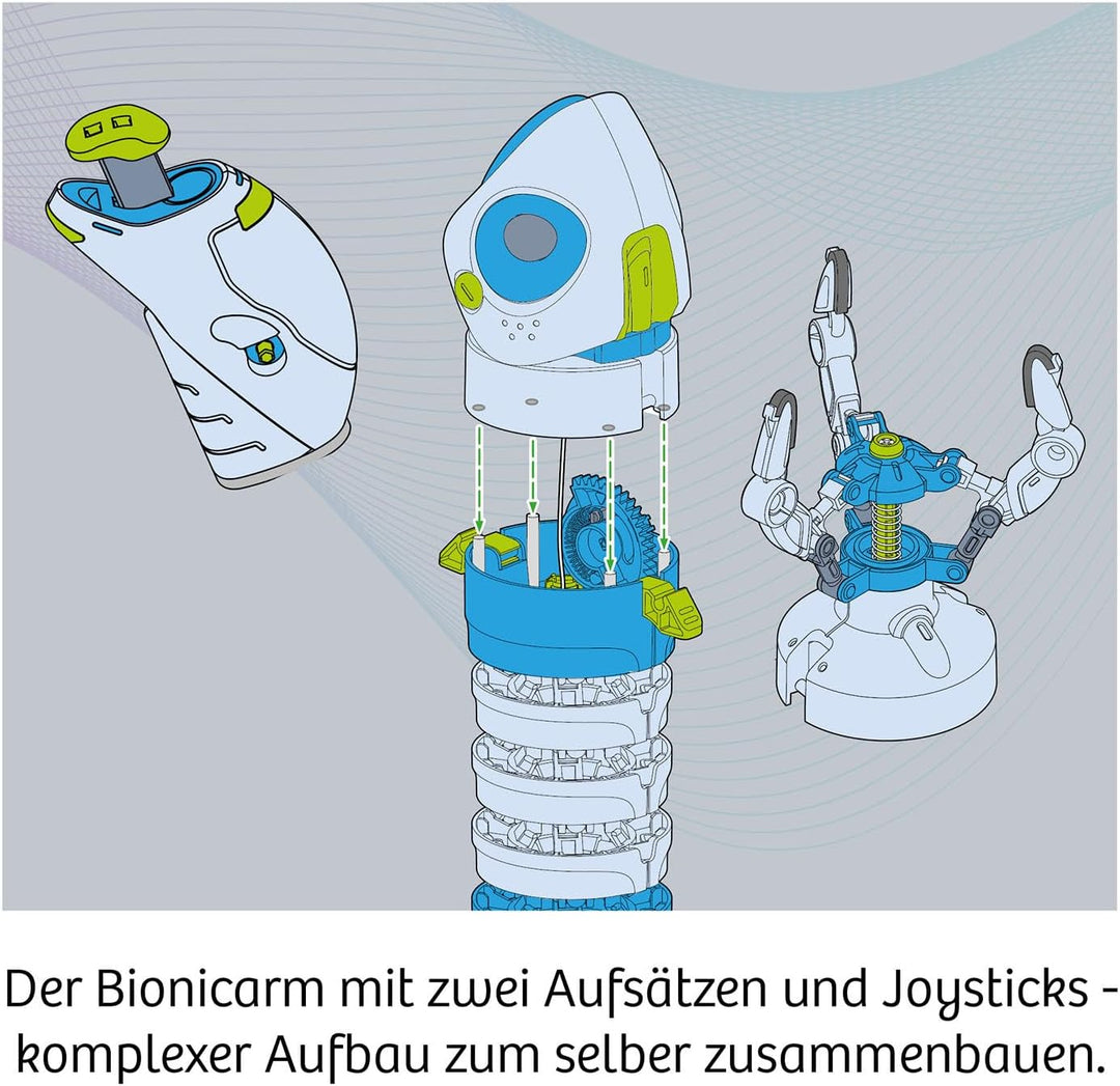 KOSMOS 621279 Bionic Robotic Arm, der Innovative Flex-Greifarm, Bausatz für Bionic Roboter, Einführu