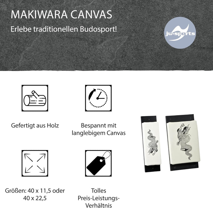 Ju-Sports Makiwara Canvas Schlagpolster Kampfsport 1 STK I Traditionelles Trainingsgerät im Budospor