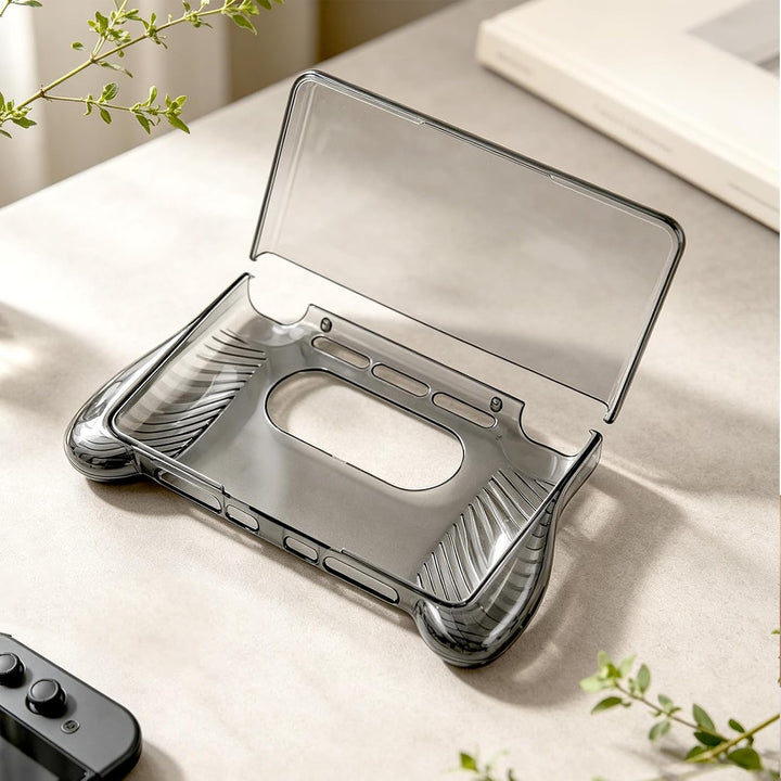 BOXOB Silikon Hülle für Ayn Thor Handheld (Transparent Schwarz)