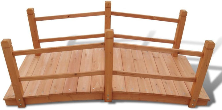 Anself*e Gartenbrücke Teichbrücke Gartenteichbrücke aus Holz 140 x 60 x 56 cm