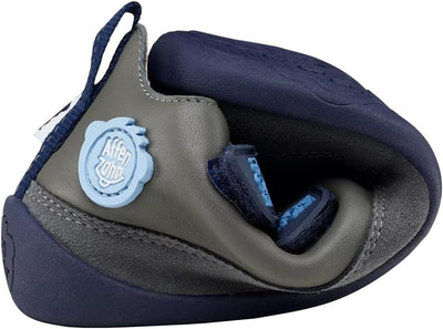 Affenzahn Barfussschuh Leder Buddy mit Klettverschluss Weich rutschfest Flexibel Reflektierend für J