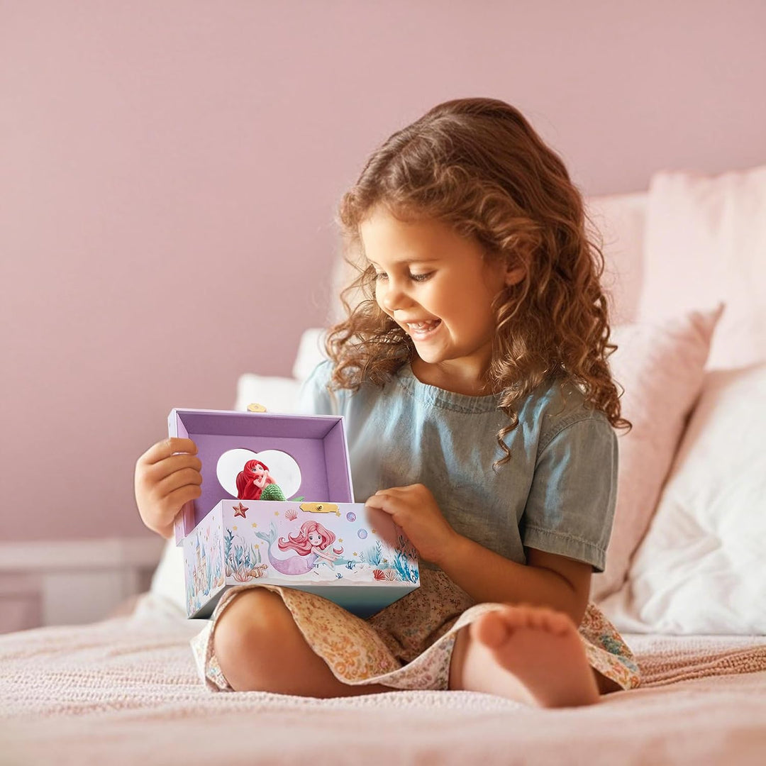 ProCase Kinder Musik Box Schmuckkästchen mit Spieluhr Mermaid, Schmuckschatulle mit Melodie für Mädc