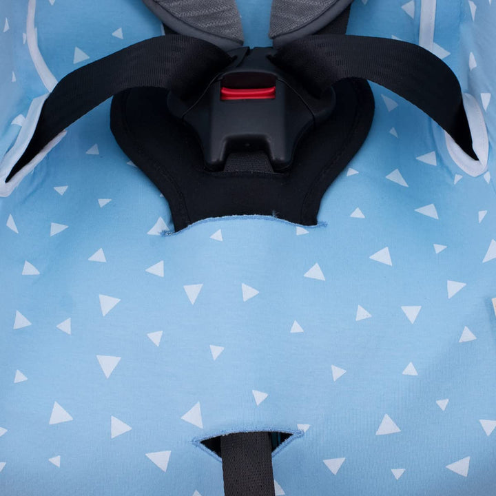 JYOKO Kids Bezug kompatibel mit Bébé Confort Iseos Neo (Blue Sparkles), BLUE SPARKLES