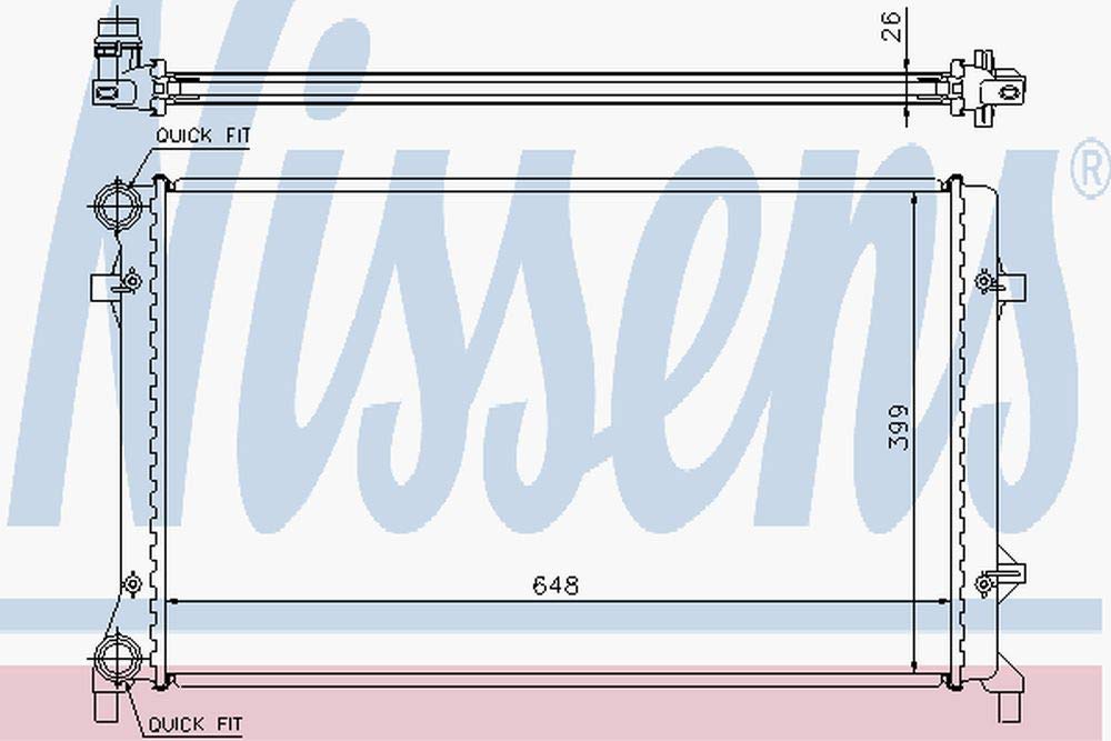 NISSENS 65277 Kühler, Motorkühlung