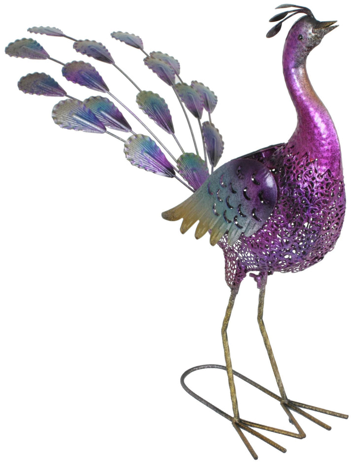 LED Solar Deko Leuchte Pfau Design Garten Weg Beleuchtung Tier Lampe bunt HARMS 504885