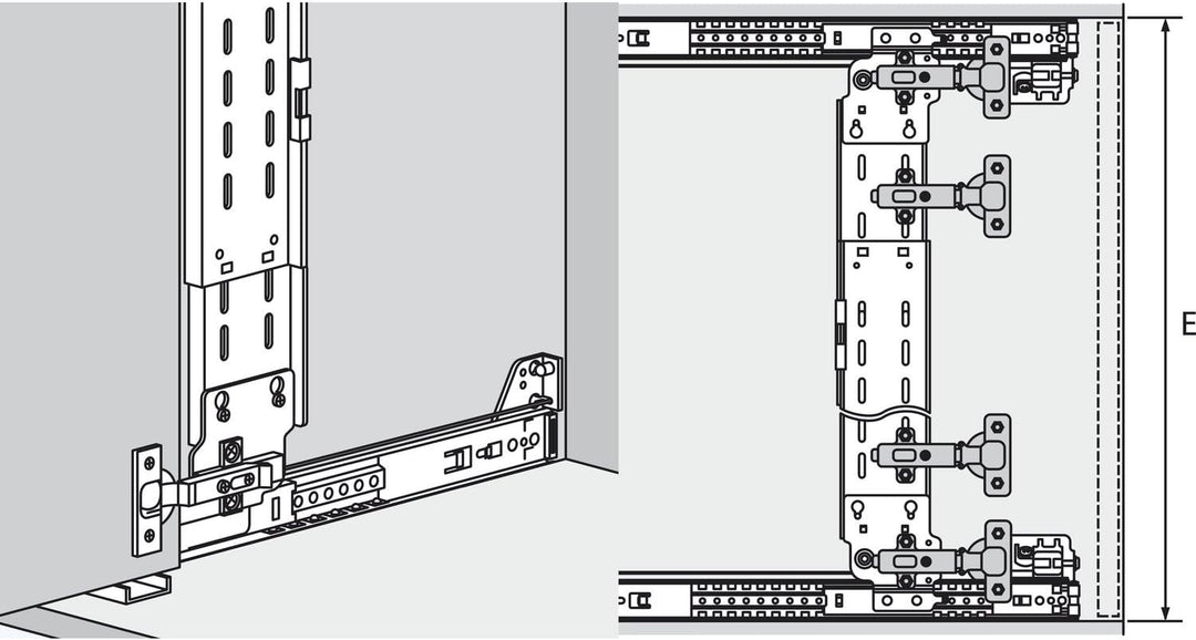 ACCURIDE 1432 Scharnierleiste, Stahl schwarz