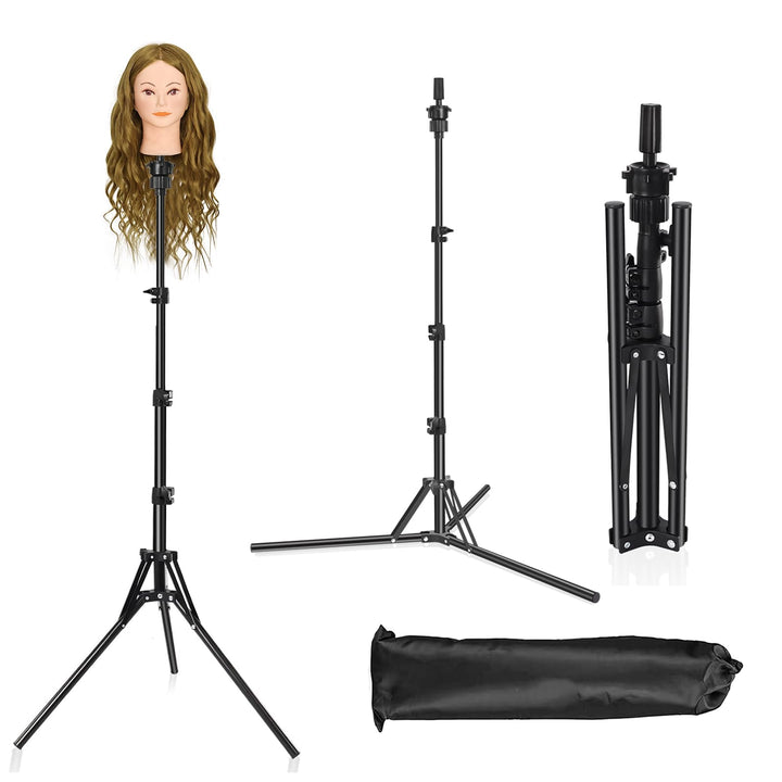 Mannequin-Kopfständer, 160 cm, verstellbarer Perückenständer, verstärktes Metall, Mannequinkopfständ