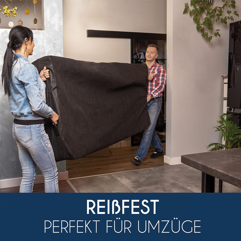 Dreamzie Matratzenhülle zur Lagerung und für Umzüge - Für Matratze 150x200 x 30 cm - 4 Griffe und Re