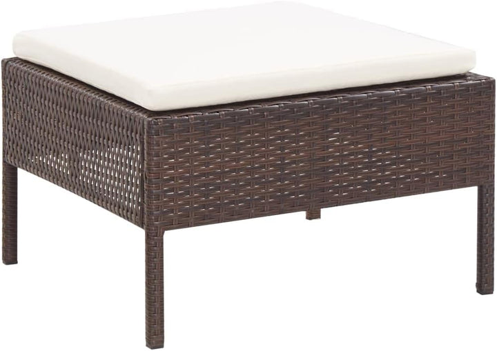 vidaXL Gartenmöbel 3-TLG. mit Auflagen Sitzgruppe Garten Garnitur Lounge Sofa Sitzgarnitur Gartenset