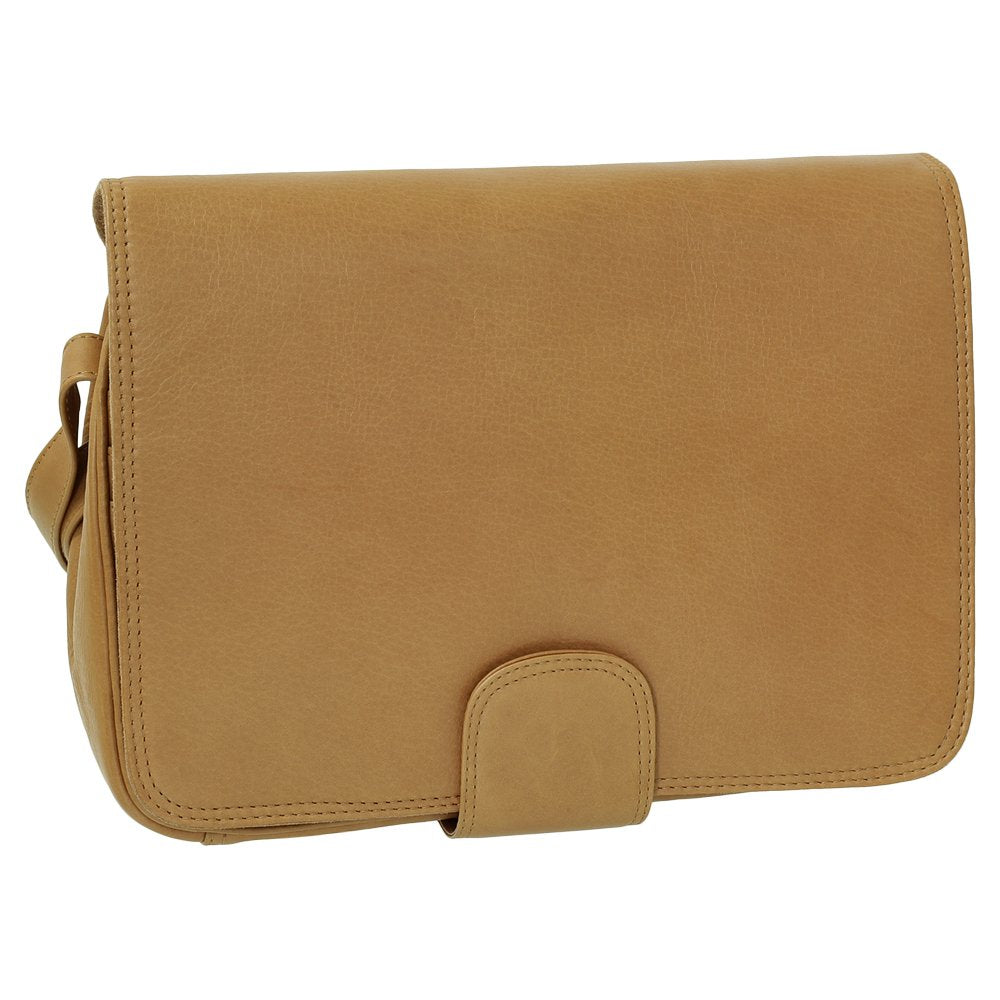 Ledershop24 Leder Damen Umhängetasche Schultertasche Festivaltasche Handtasche Tasche 31 cm vers. Fa