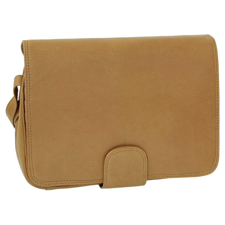 Ledershop24 Leder Damen Umhängetasche Schultertasche Festivaltasche Handtasche Tasche 31 cm vers. Fa