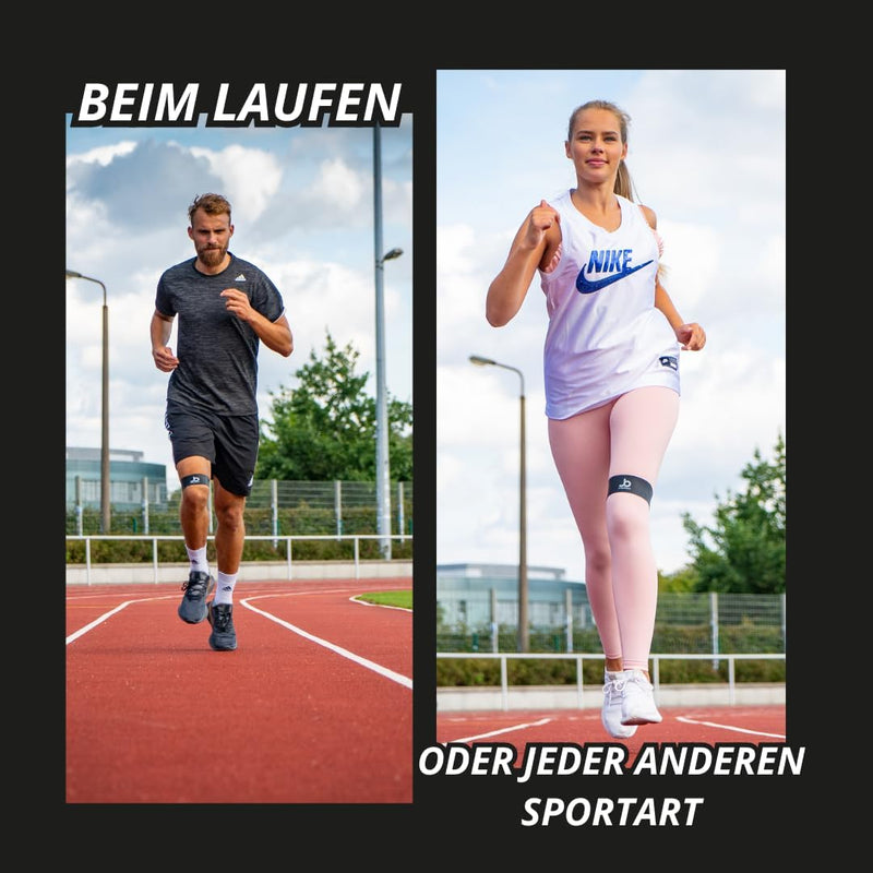 Jumperband Run Läuferknie Bandage (Knie) für Herren und Frauen (Sport, Jogging, Alltag) Lindert Schm