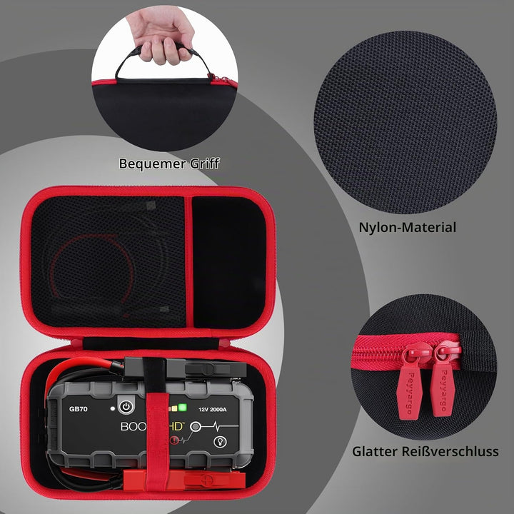Hart Schutzhülle kompatibel mit Boost HD GB70 UltraSafe Starthilfe Powerbank