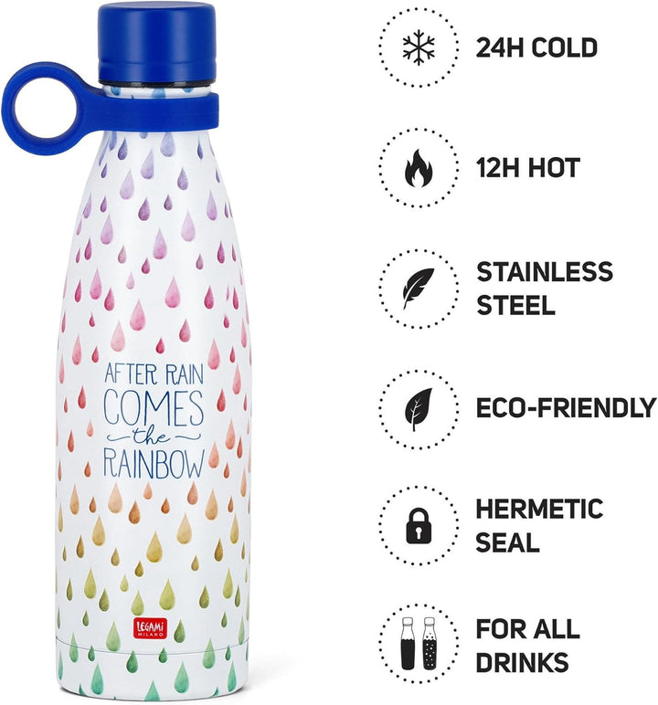 Legami - Thermoflasche, 500 ml, leichte und robuste Trinkflasche, luftdicht, 12 Stunden heisse Geträ