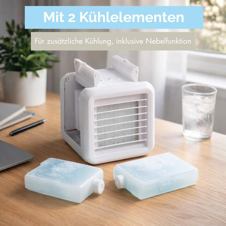 Mini Air Cooler - Mobile Klimaanlage ohne Abluftschlauch Ventilator mit Wasserkühlung - Luftbefeucht
