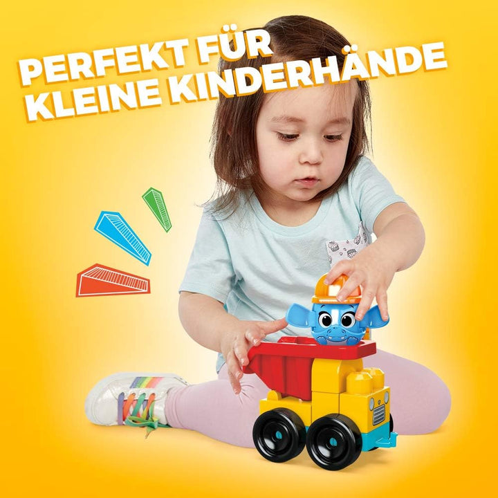MEGA Bloks GRV37 - Guck-Guck Baustelle Bauset, Spielzeug ab 1 Jahr Baustelle (30 Teile), Baustelle (