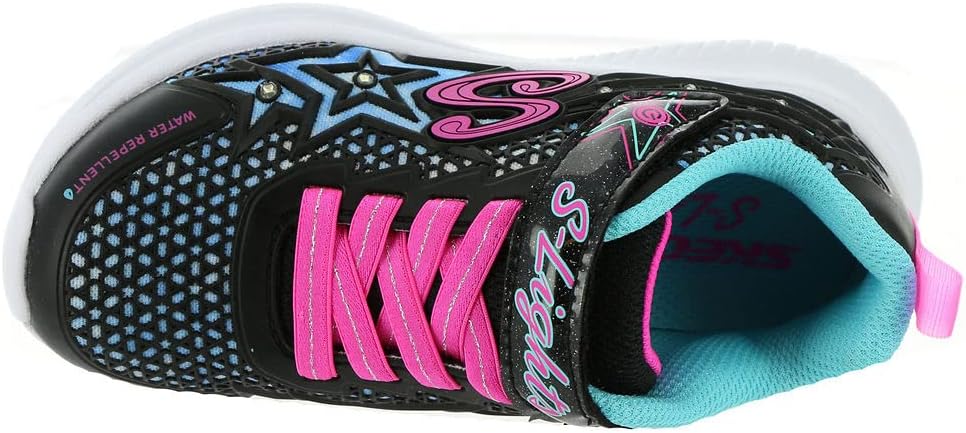Skechers Mädchen Jumpsters Wishful Star Sneaker 27.5 EU Schwarz Pink, 27.5 EU Schwarz Pink