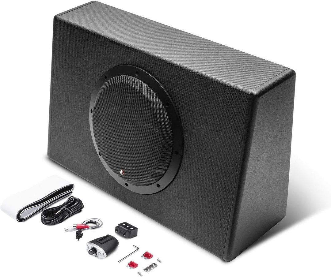 Rockford Fosgate Punch P300-10T - 25 cm Aktiv Subwoofer mit 600 Watt (RMS: 300 Watt) Rot/Ausflug, ei