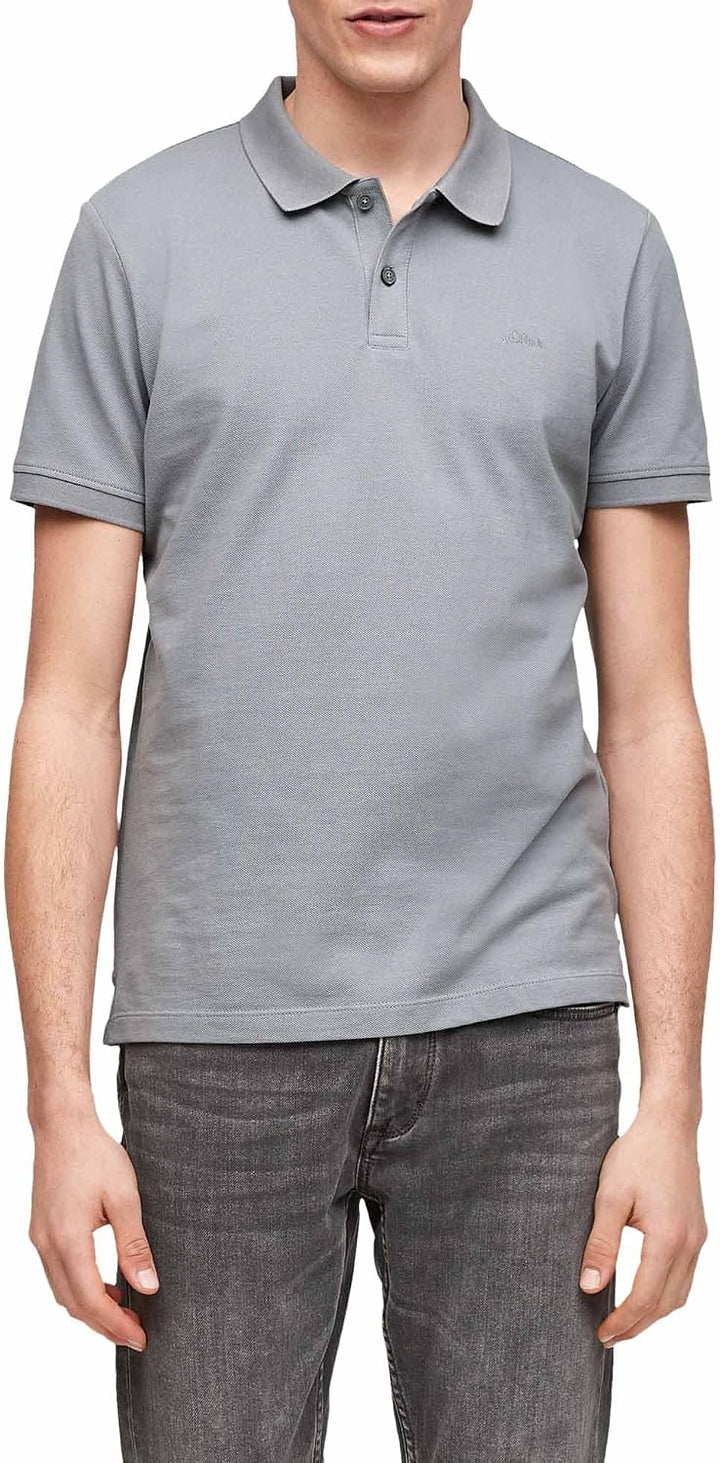 s.Oliver Poloshirt aus Reiner Baumwolle S Grau 9581, S Grau 9581