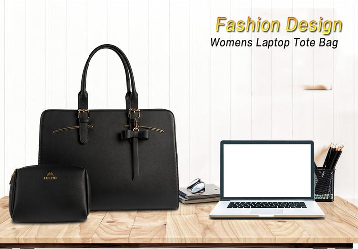 MATEIN Business Taschen Damen, Laptoptasche Elegant Aktentasche Arbeitstasche Büro Handtasche Leder