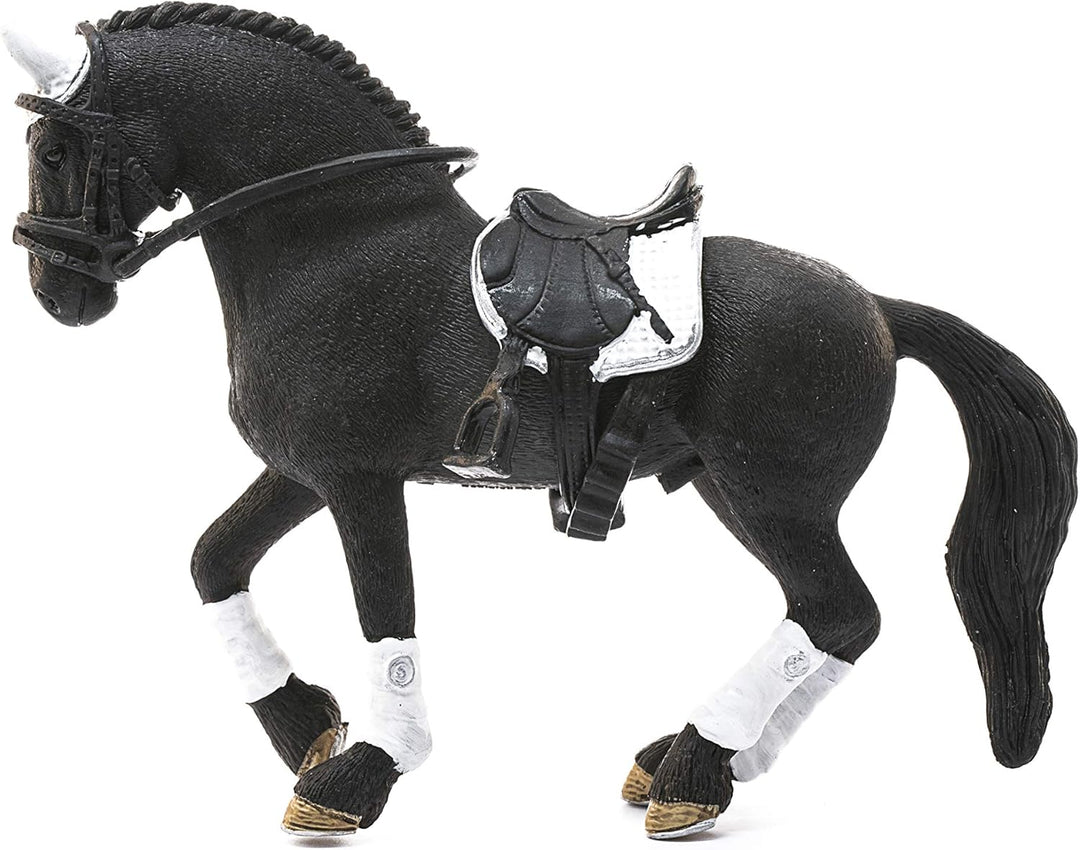 SCHLEICH Horse Club 42457 4-TLG Turnier Reithengst Spielset - Realistische Pferde Figur für Turnierr