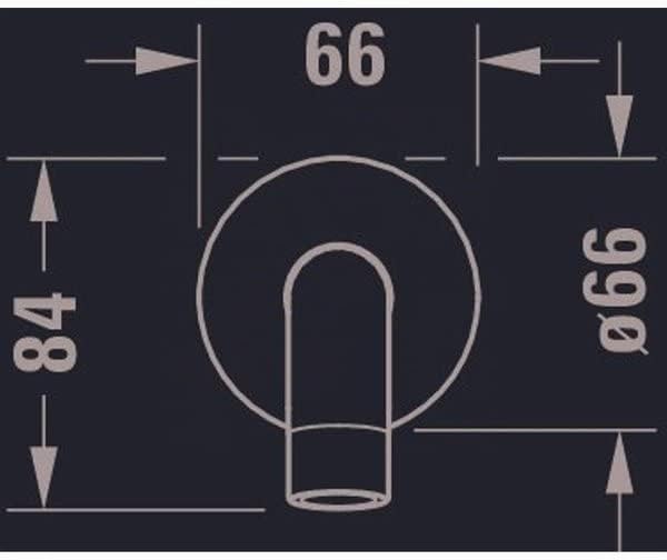 Duravit No.1 Wanneneinlauf, Badewanneinlauf mit runder Wandabdeckung, Zulauf Badewanne, chrom