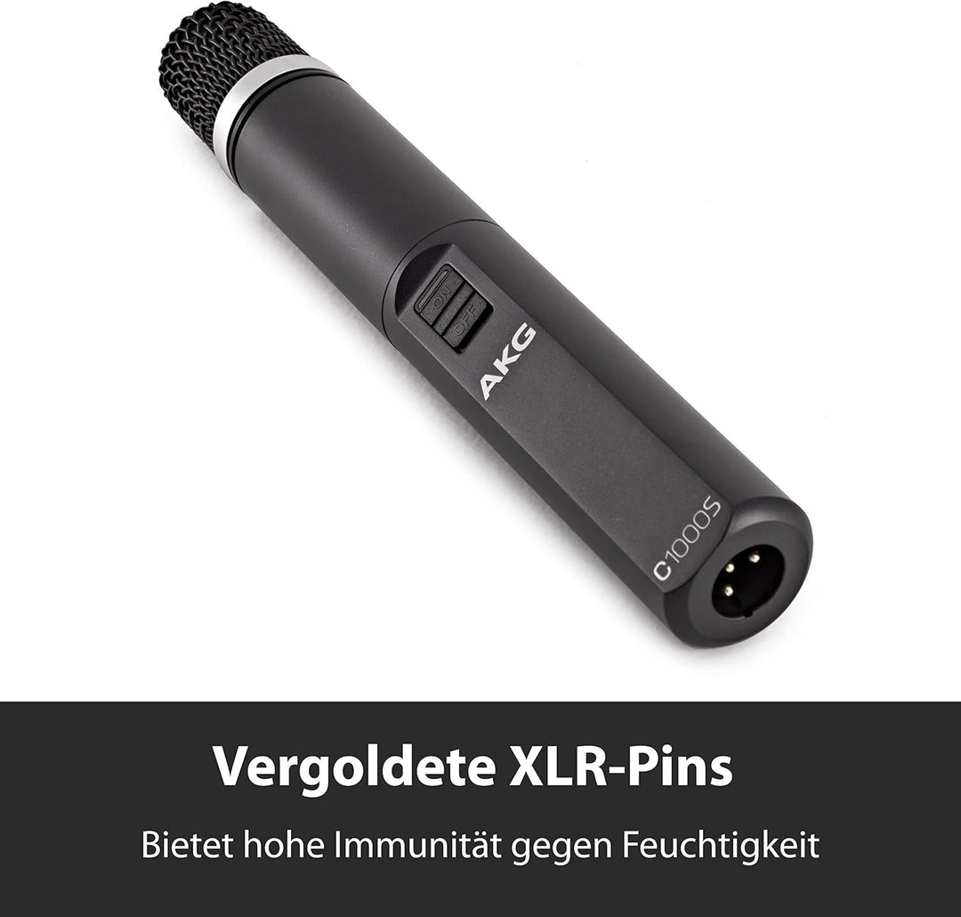 AKG C1000S MK IV Kleinmembran-Kondensatormikrofon, Vielseitig einsetzbar, umschaltbare Nieren- und H