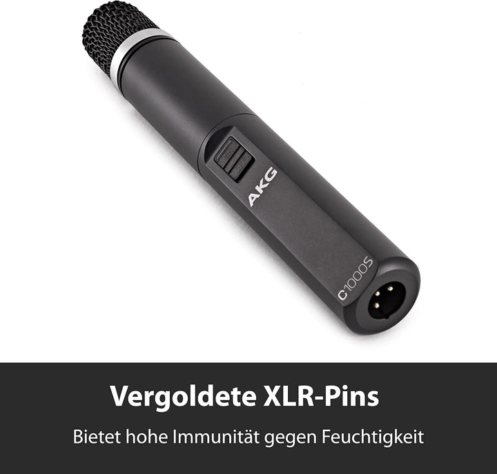 AKG C1000S MK IV Kleinmembran-Kondensatormikrofon, Vielseitig einsetzbar, umschaltbare Nieren- und H