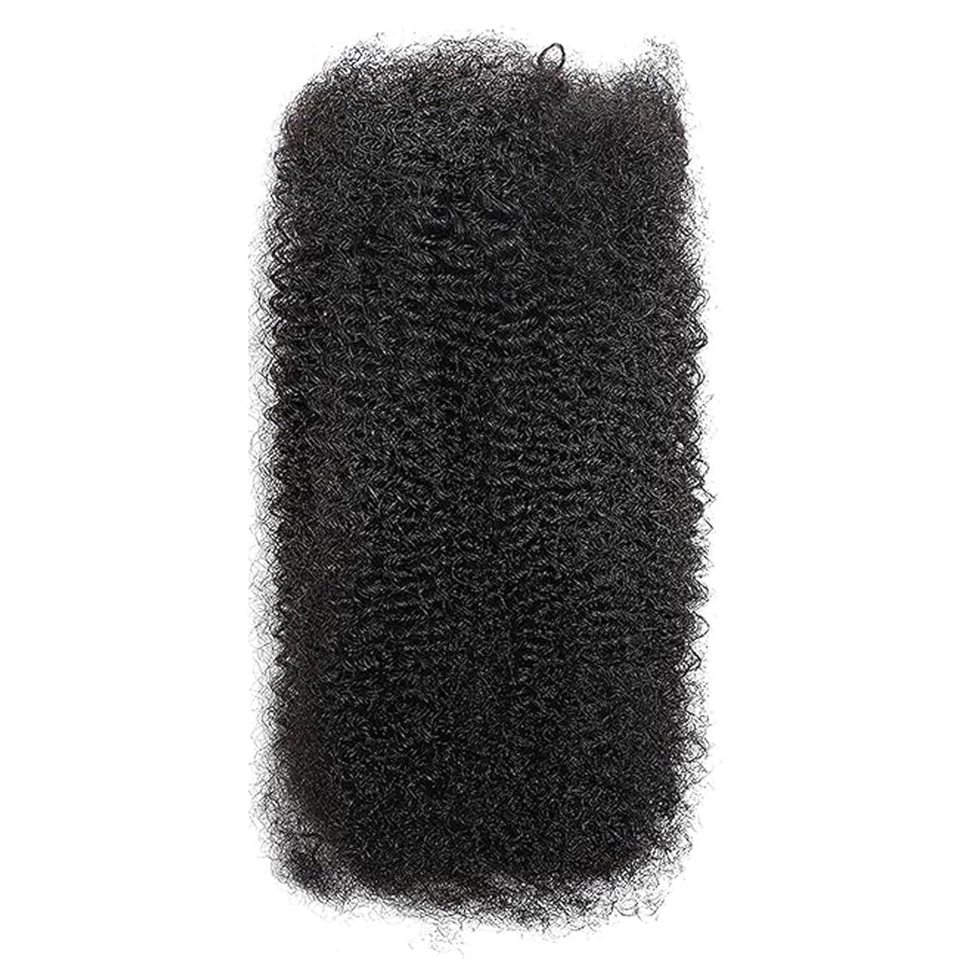 Huairisi 4B 4C Afro Kinky Bulk Human Hair für Dreadlock Extensions Reparatur Locs 18 Inch Natural Bl