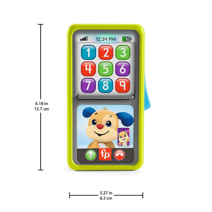 FISHER-PRICE Lernspass 2-in-1 Smartphone, Spielzeugtelefon mit Lichtern und 75+ Liedern, mit Lernspa