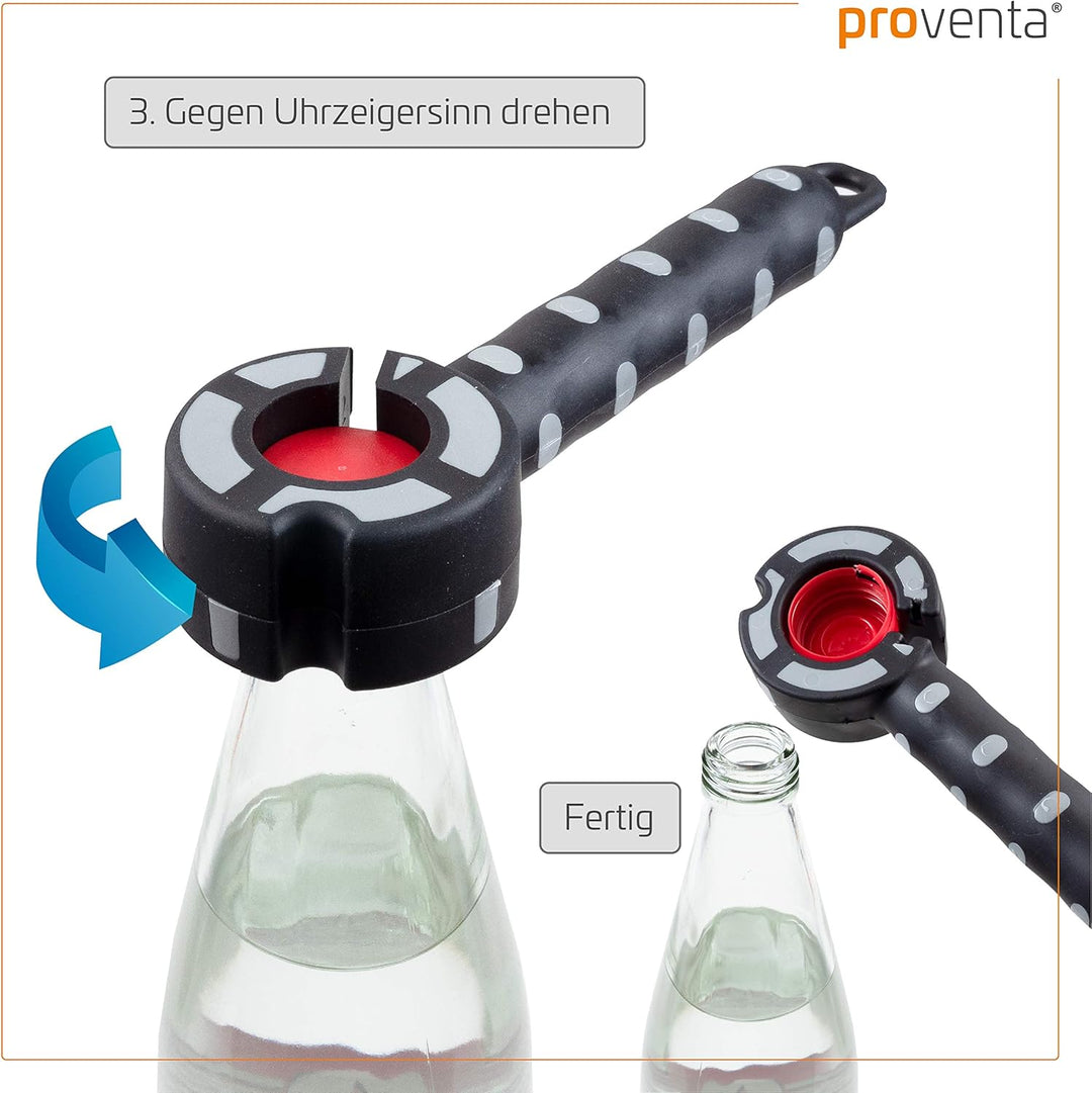 proventa® Drehverschlussöffner für Flaschen, Made in Germany, ideal bei Gelenk- und Greifproblemen
