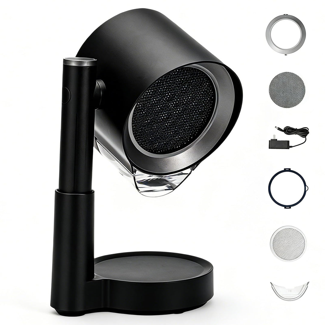 Tragbare Abzugshaube, Mini Desktop-Dunstabzugshaube 3 Geschwindigkeitsmodi