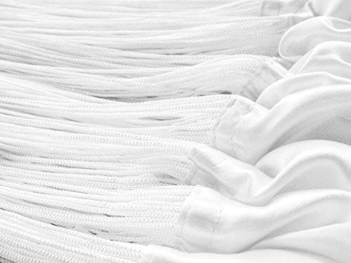 Kaikoon Fadenvorhang Fadenstore Messe B1 schwer entflammbar 150 cm x 800 cm (BxH) weiss