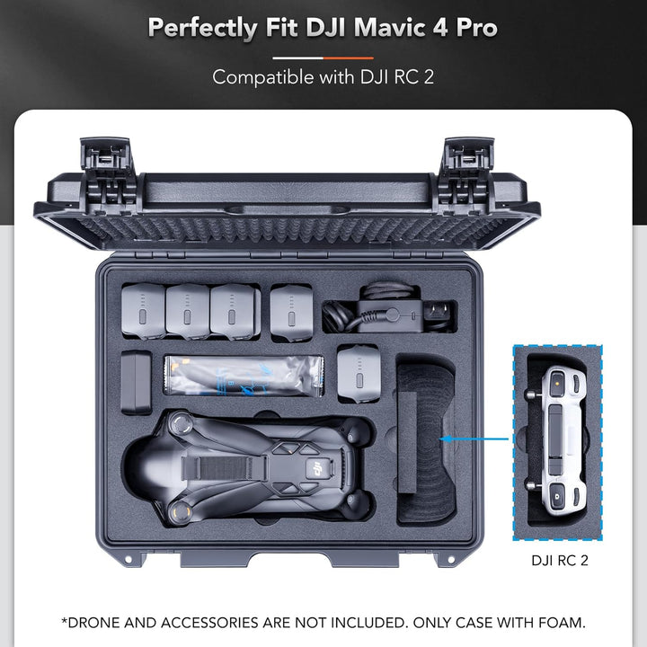 Lykus Titan M400 Wasserdicht Tasche/Koffer/Case für DJI Mavic 4 Pro, DJI RC Pro 2/RC2, Unterstützung