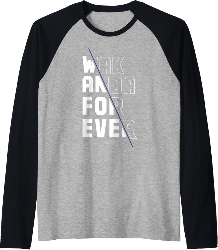 Marvel Black Panther Wakanda Forever Divided Raglan