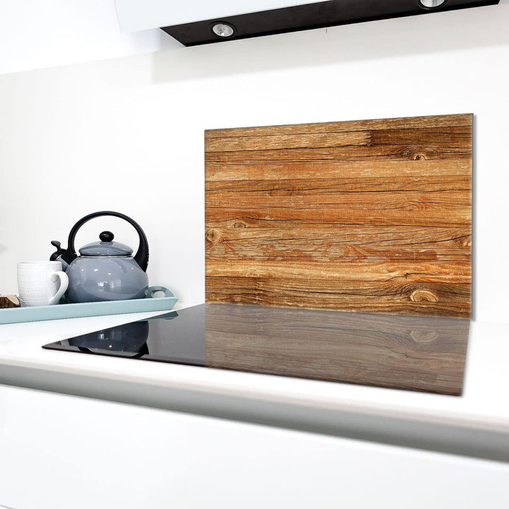 Herdabdeckplatte 80x52 cm 1-teilig Ceranfeldabdeckung Induktion Herdschutz Spritzschutz Glasplatte D