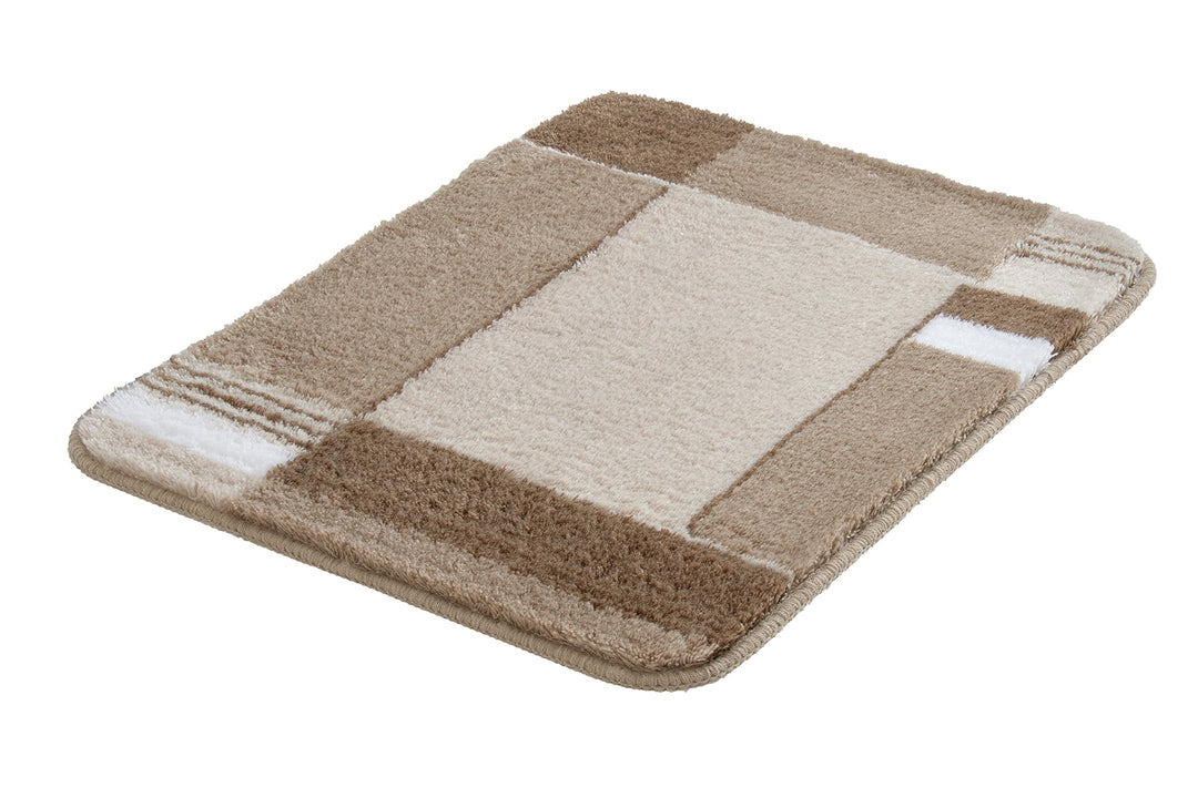 Kleine Wolke 7258271313 Badteppich Padova, 50 x 65 cm, taupe Taupe 50 x 65 cm Single, Taupe 50 x 65