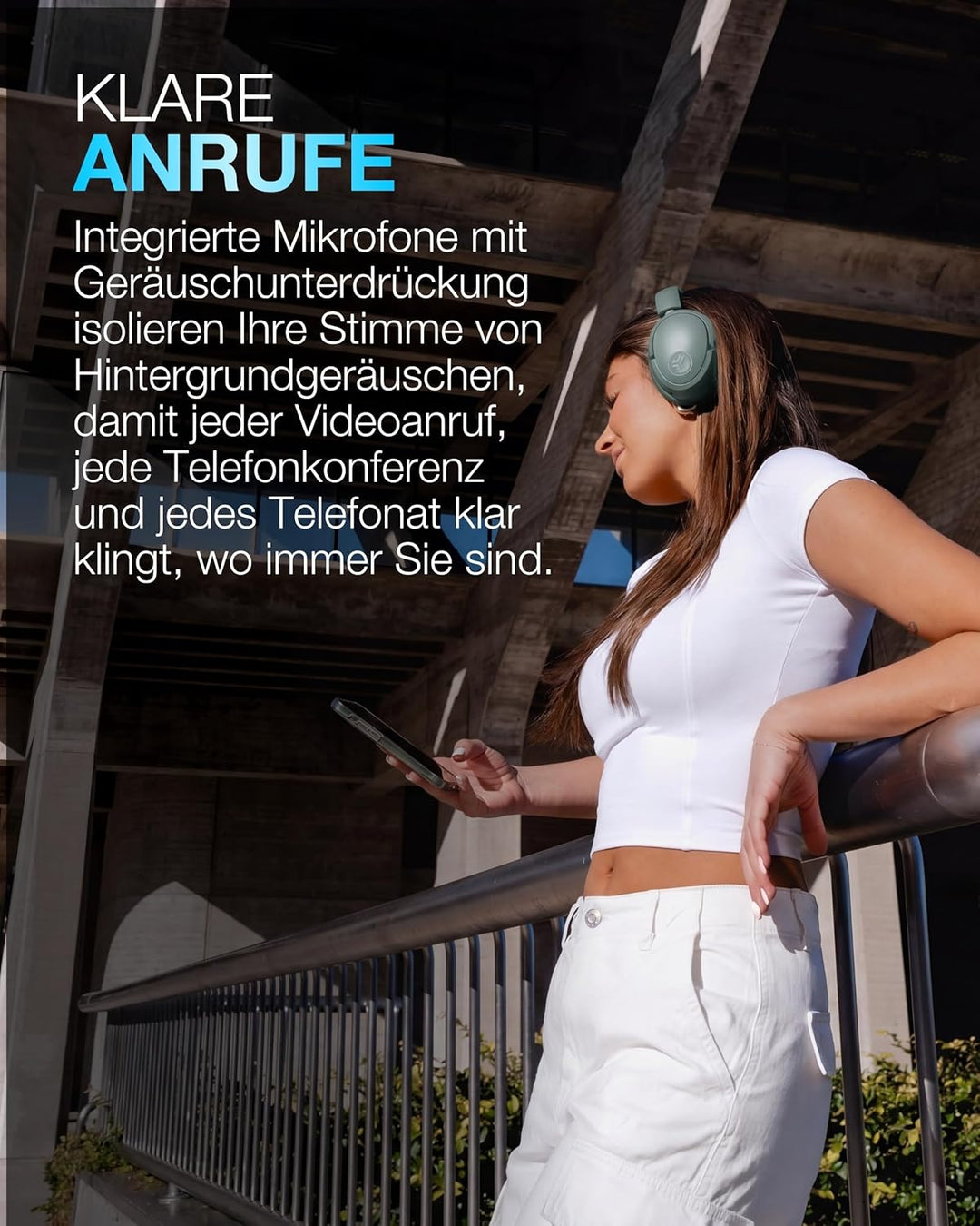 JLab JBuds LUX ANC Smart Noise Cancelling Over Ear Kopfhörer Bluetooth kabellos mit Mikrofon und akt