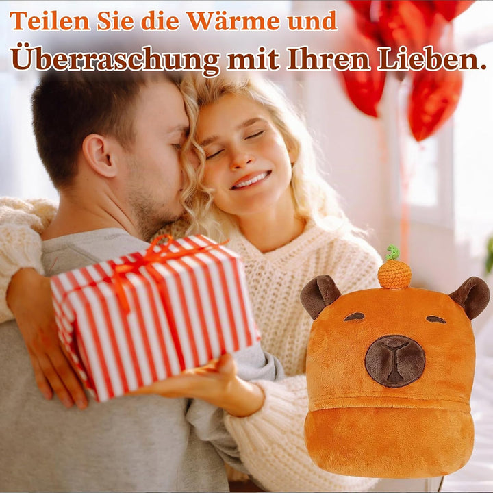 MSISILY Tragbare Decke Hoodie Kuscheldecke Mit Ärmeln, Decke Zum Anziehen Grosse Capybara Decke Gesc