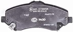 HELLA PAGID 8DB 355 014-231 Bremsbelagsatz - T1807 - Dicke/Stärke: 17.5mm - Bremssystem: Bosch - mit