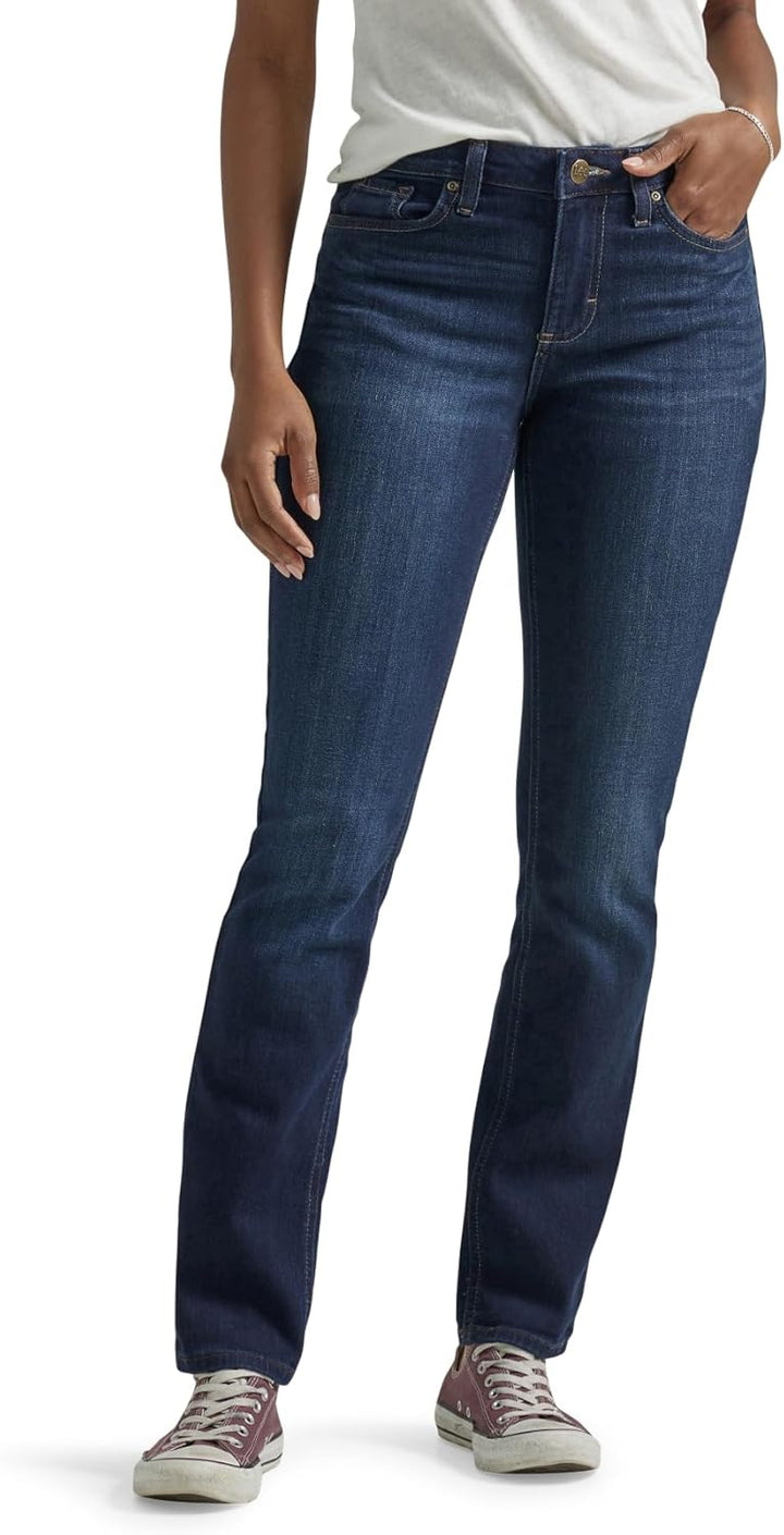 Lee Damen Regular Fit Straight Leg Jeans 32 Kurz Nightshade, 32 Kurz Nightshade