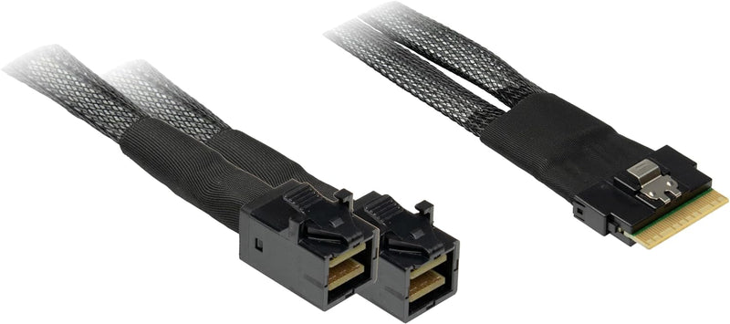 Inter-Tech Datenkabel SFF-8654 8i - 2x SFF-8643