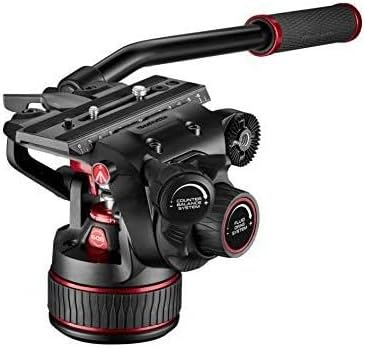 Manfrotto Nitrotech Videokopf der Serie 608 kombiniert mit Einzelrohr Kamerastativ 635 mit Schnellve