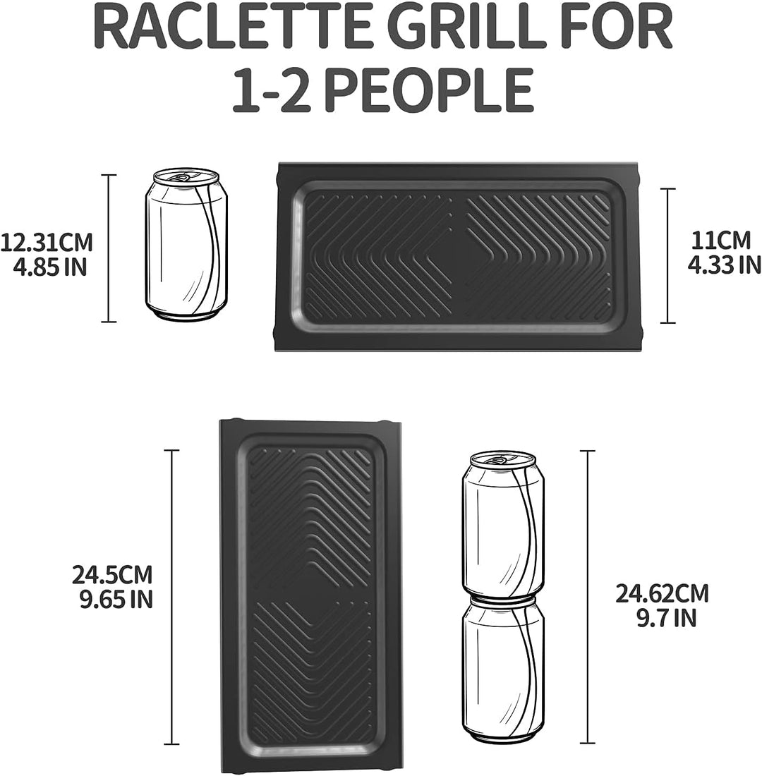 Raclette 2 Personen Raclette Grill Mini Raclette 3 Pfännchen 3 Raclette Holzspatel Tischgrill Elektr