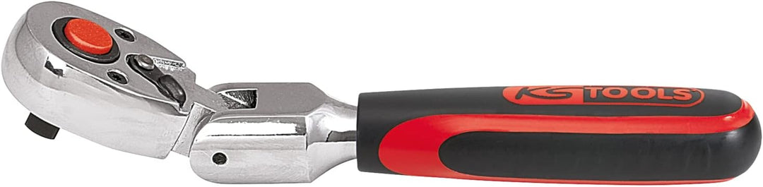 KS Tools 918.0613 1/4 Zoll CHROMEplus Steckschlüssel-Satz | inklusive Umschaltknarre, 72-Zahn | hoch