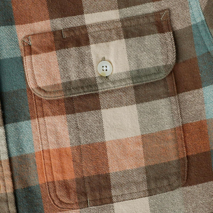 Dubinik® Flanellhemd Herren Flanellhemden Langarm Regular Fit Kariert Button Down Warm Freizeit Hemd