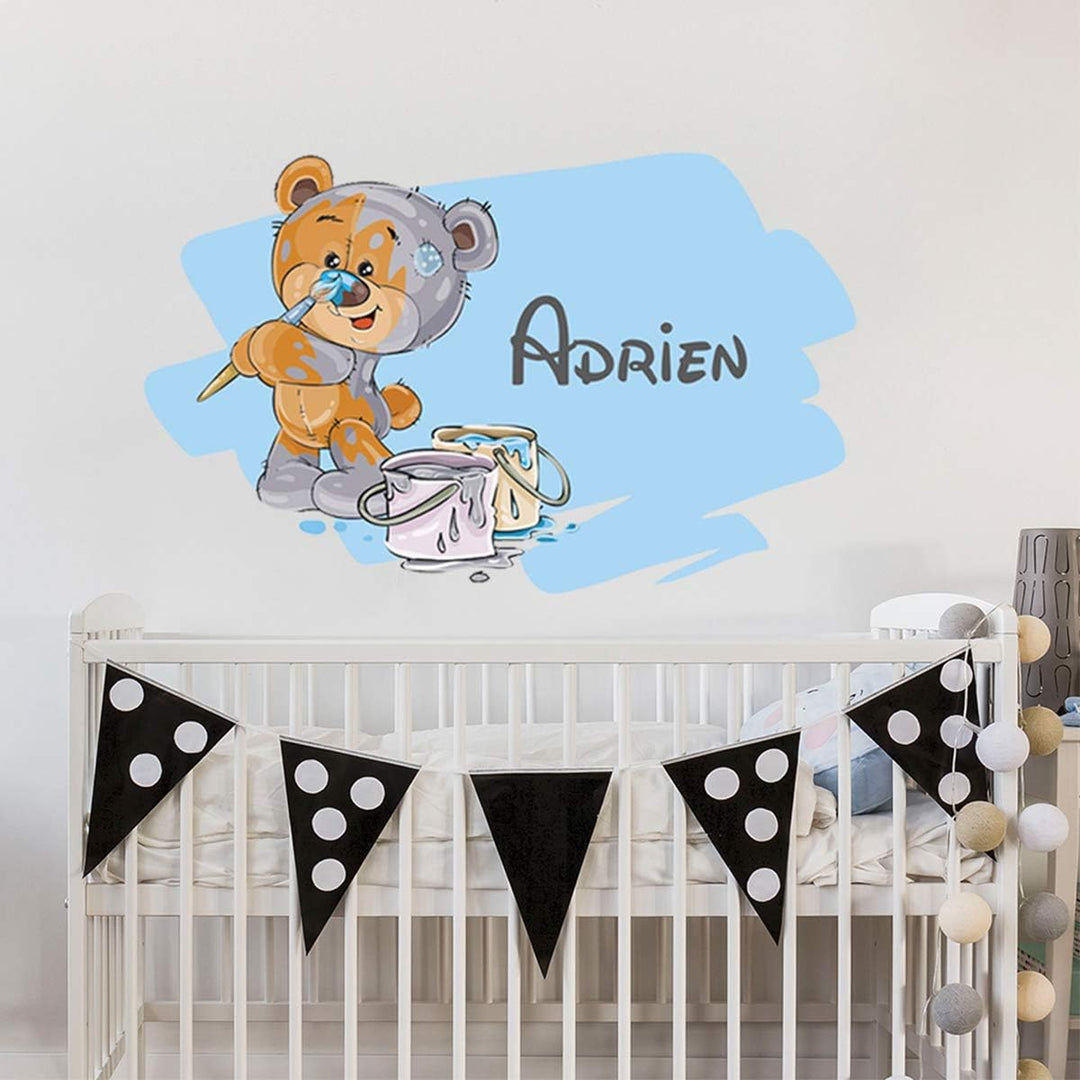 Sticker für Kinder | Wandaufkleber Mess – Wanddekoration Kinderzimmer - 140 x 60 cm